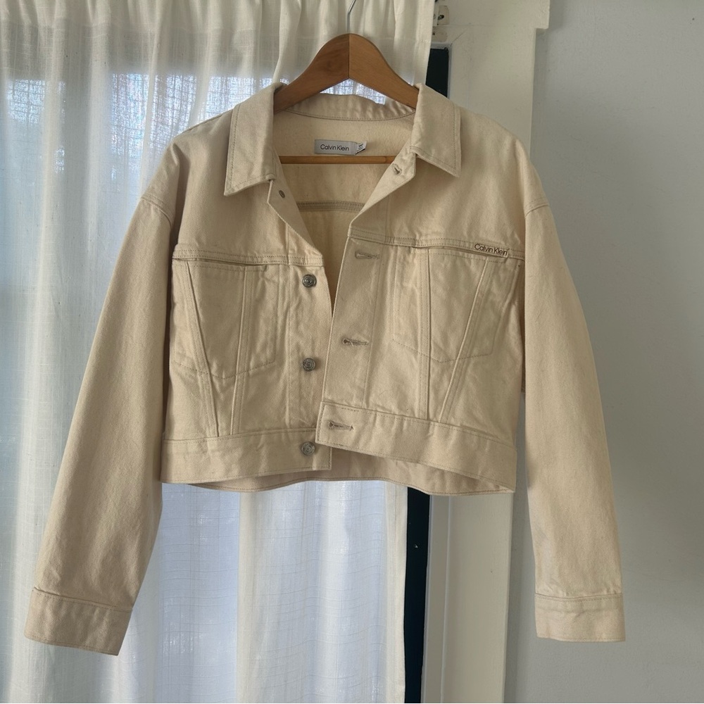 Calvin Klein Naturals White Denim Jacket